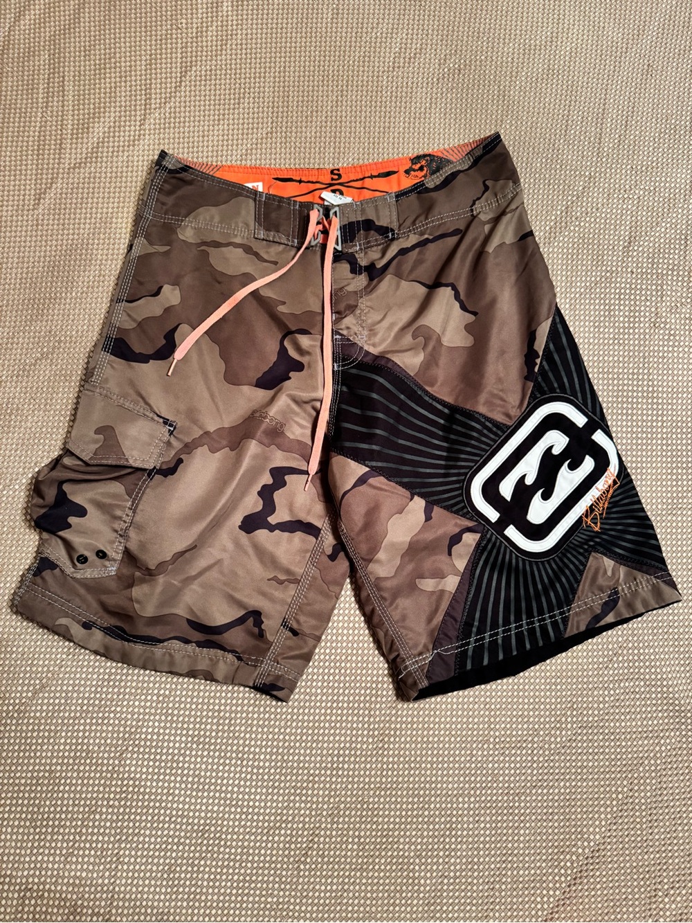 Vintage Y2K Billabong Shane Dorian Signature Board Shorts Camo